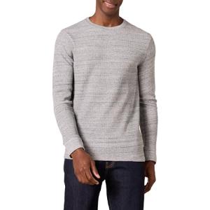 Men's Regular-Fit Long-Sleeve Waffle Shirt, Grey