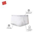 Hanes Men's Cotton Briefs 6-Pack, Moisture-Wicking