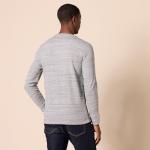 Men's Regular-Fit Long-Sleeve Waffle Shirt, Grey