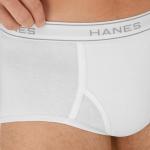 Hanes Men's Cotton Briefs 6-Pack, Moisture-Wicking