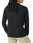 Men's Amazon Essentials Black Long Sleeve Henley Shirt