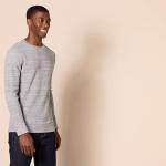 Men's Regular-Fit Long-Sleeve Waffle Shirt, Grey