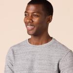 Men's Regular-Fit Long-Sleeve Waffle Shirt, Grey