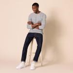 Men's Regular-Fit Long-Sleeve Waffle Shirt, Grey