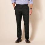 Men's Slim-Fit Flat-Front Dress Pants, Black