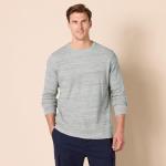 Men's Regular-Fit Long-Sleeve Waffle Shirt, Grey