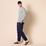 Men's Regular-Fit Long-Sleeve Waffle Shirt, Grey