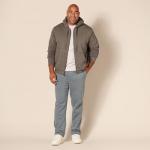 Men's Sherpa-Lined Full-Zip Hoodie, Dark Brown