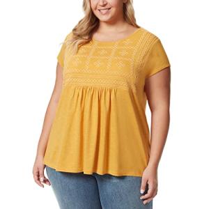 Gloria Vanderbilt Women's Summer Short Sleeve Top - Yellow