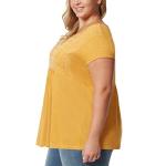 Gloria Vanderbilt Women's Summer Short Sleeve Top - Yellow