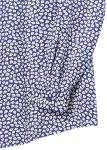 Amazon Essentials Women's Long-Sleeve Navy Petals Blouse