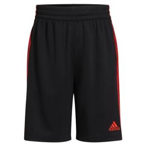 adidas Boys' Athletic Mesh Shorts, Black/Red
