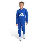 adidas Boys Big Logo Fleece Jacket & Jogger Set