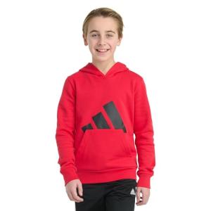 adidas Boys' Long Sleeve Big Logo Fleece Hoodie