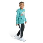 adidas Boys Fleece Pullover & Jogger Set, Teal