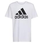 Adidas Boys Graphic Cotton T-Shirt, White, Size 8