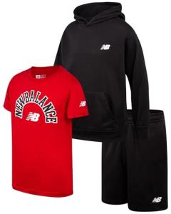 New Balance Boys' 3-Piece Fleece Sweatsuit Set
