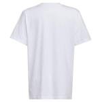 Adidas Boys Graphic Cotton T-Shirt, White, Size 8