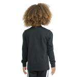 Adidas Boys Camo Logo Long Sleeve Tee, Black