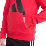 adidas Boys' Long Sleeve Big Logo Fleece Hoodie