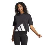 adidas Women's Big Logo Boyfriend T-Shirt, Black/White