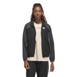 adidas Women's Black Woven Basketball Jacket, Large
