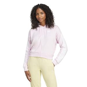 adidas Women's Full-Zip Hoodie in Clear Pink
