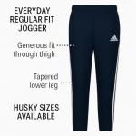 adidas Boys' Grey Tapered Trainer Pant, Large Plus