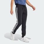 adidas Women's 3-Stripes Jersey Pants, Black/S Small