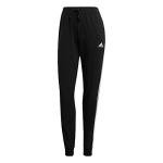 adidas Women's 3-Stripes Jersey Pants, Black/S Small