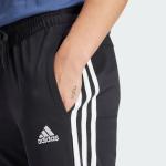 adidas Women's 3-Stripes Jersey Pants, Black/S Small