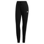 adidas Women's 3-Stripes Jersey Pants, Black/S Small