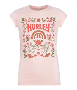 Hurley Girl's Natural World Graphic T-Shirt - Pink