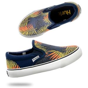 Hurley Kids Blue Floral Slip-On Skate Shoes