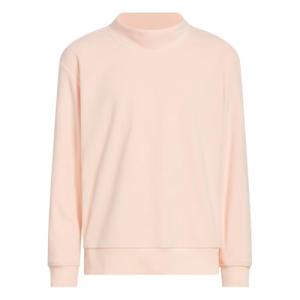 adidas Girls' Fleece Mock Neck Pullover, Coral