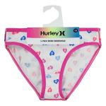 Hurley Girls' 5-Pack Bikini Underwear - Pink/Grey/Purple