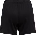 adidas Girls' Athletic Shorts Black/Pink X-Large