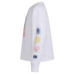 adidas Girls' Long Sleeve Crew Tee - White