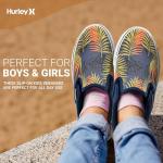 Hurley Kids Blue Floral Slip-On Skate Shoes