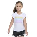 Adidas Girls' Cap Sleeve Graphic Tee, 2T
