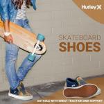 Hurley Kids Blue Floral Slip-On Skate Shoes