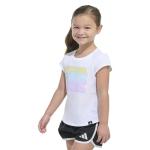 Adidas Girls' Cap Sleeve Graphic Tee, 2T