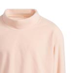 adidas Girls' Fleece Mock Neck Pullover, Coral