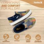 Hurley Kids Blue Floral Slip-On Skate Shoes
