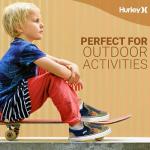 Hurley Kids Blue Floral Slip-On Skate Shoes