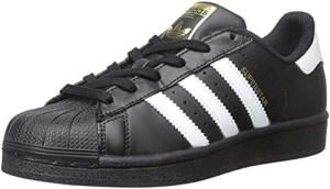 Kids' adidas Superstar Shoes, Black, Size 4K
