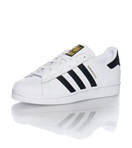 adidas Superstar Kids Sneakers, White/Black, Size 6