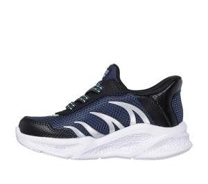 Skechers Meteor Lights Sneaker - Navy/Black, Toddler
