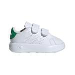 adidas Baby Advantage Sneakers, White/Green, Size 10K