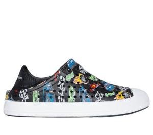 SKECHERS Kids Guzman Steps Sneaker, Charcoal/Black